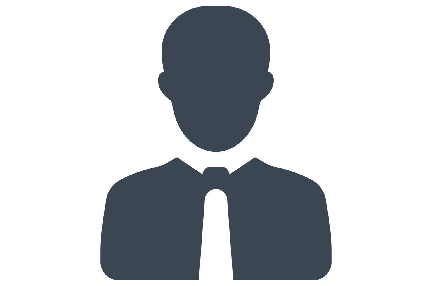 business man icon free vector
