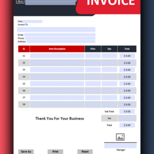 Fillable PDF Design 19 - Fully Editable & Instant Download