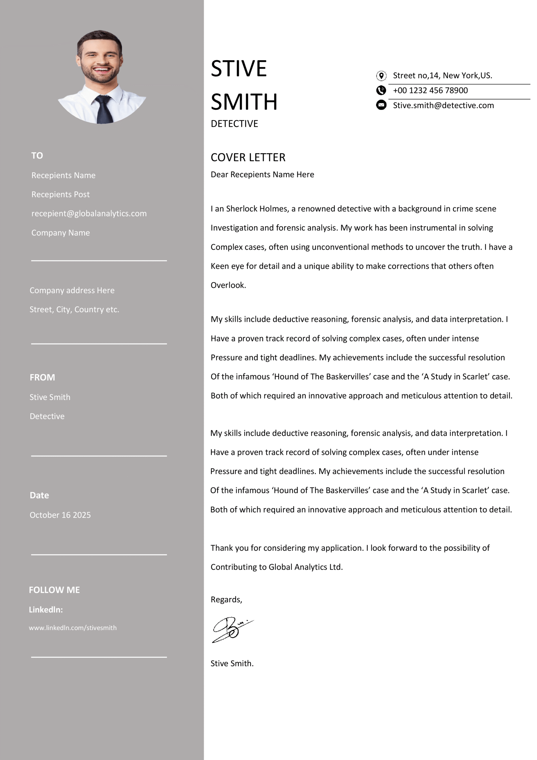 Premium MS Word CV Template Design 3 - Fully Editable & Instant Download - Image 2