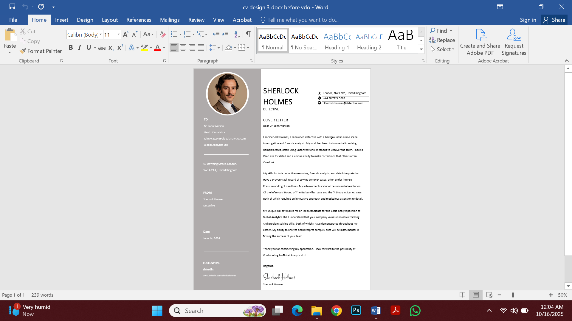 Design 3 CV Template