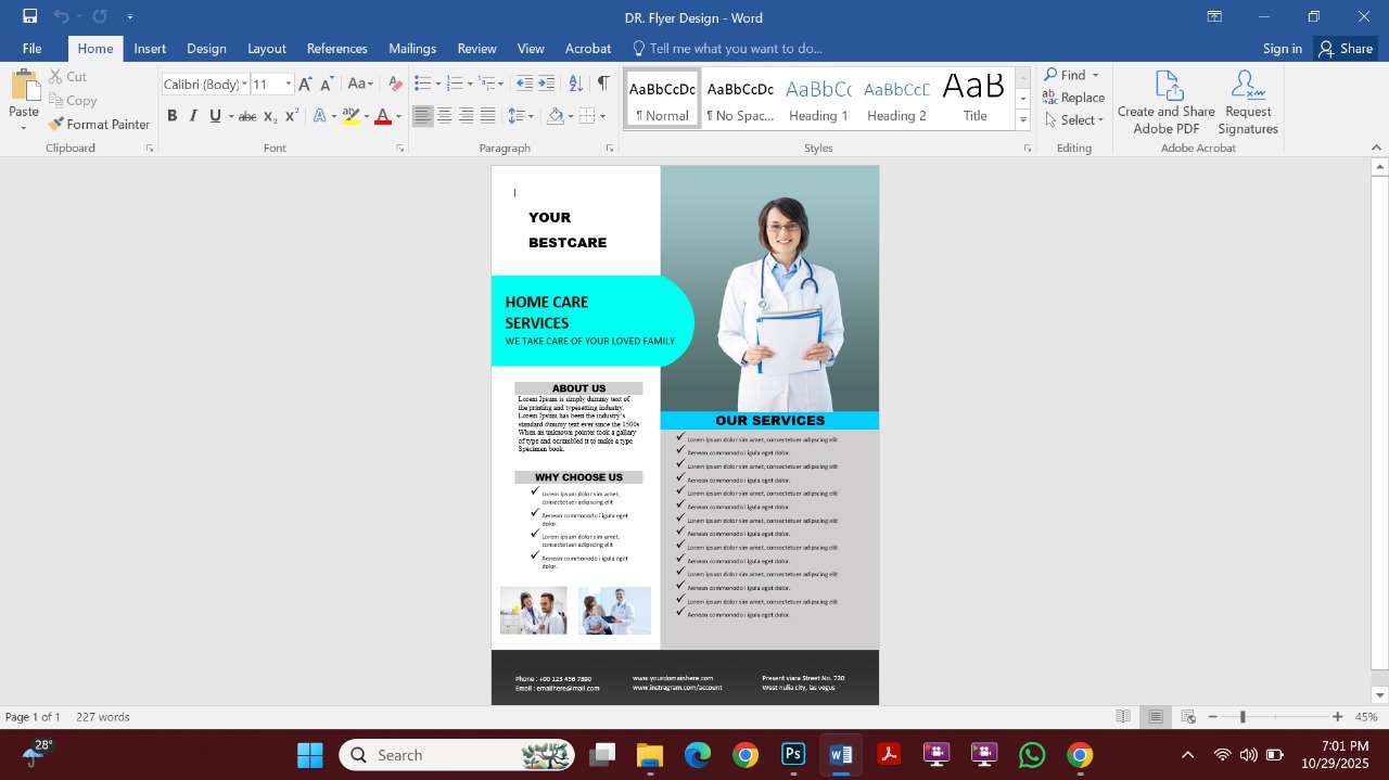 Professional Flyer Template Design 1 Preview