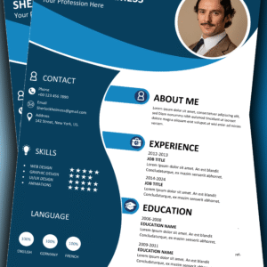 MS Word CV Design 9 - Fully Editable & Instant Download