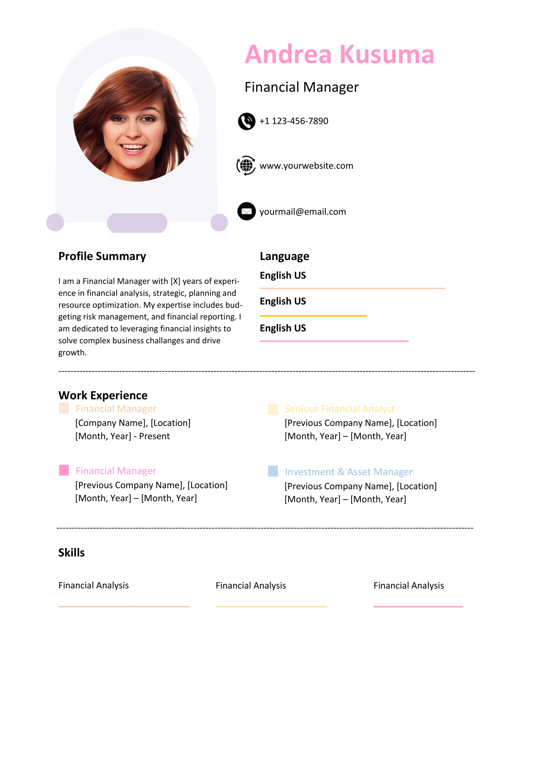 Premium MS Word CL and Resume Template Design 1 - Fully Editable & Instant Download - Image 5
