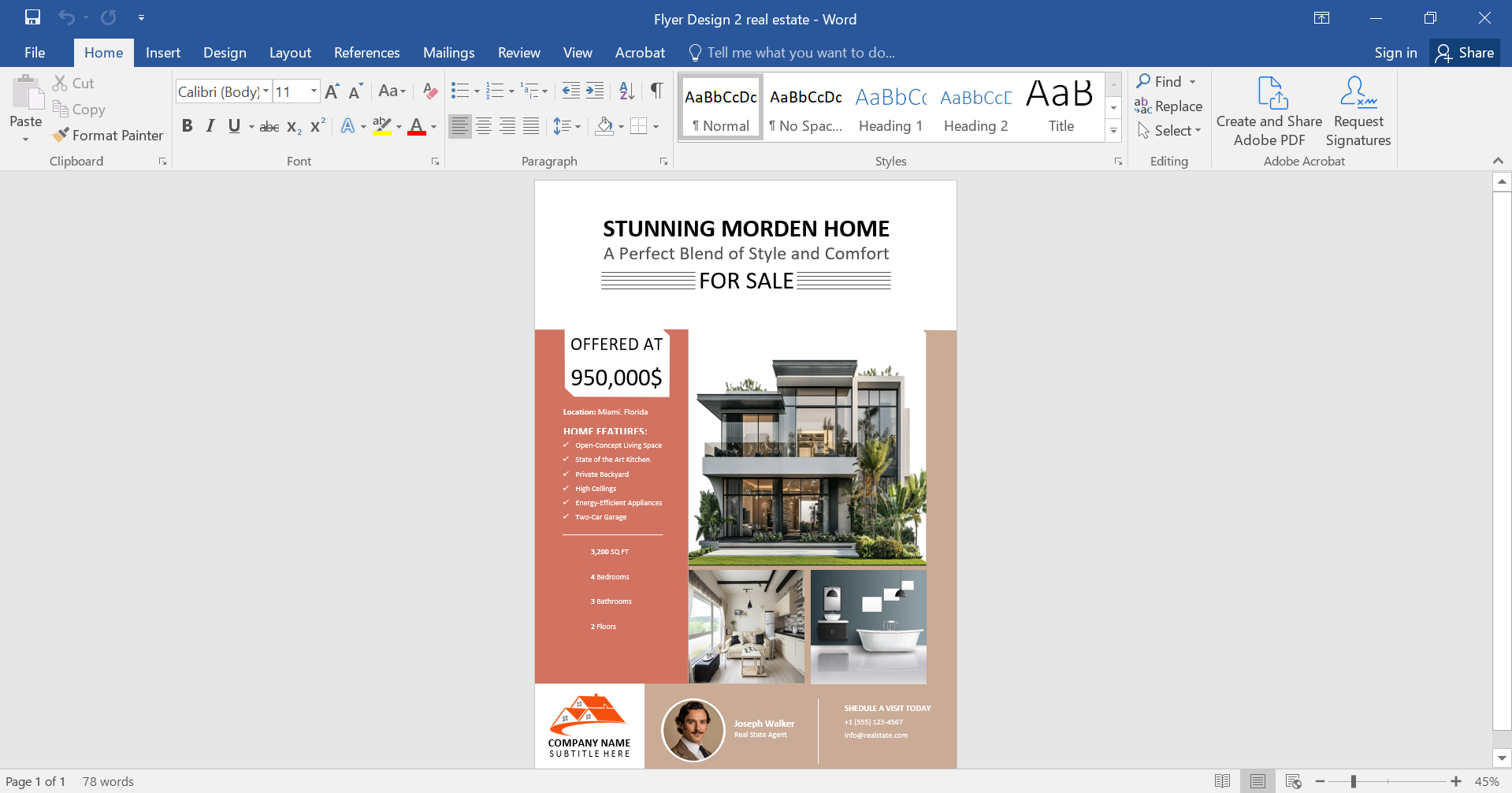Modern Flyer Template Design 2 Preview
