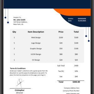 Ms Word Invoice Template Design 22
