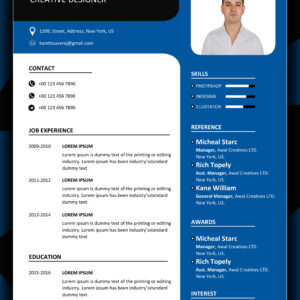 MS Word CV Design 12 - Fully Editable & Instant Download