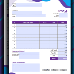 Fillable Pdf Invoice Template Design 21