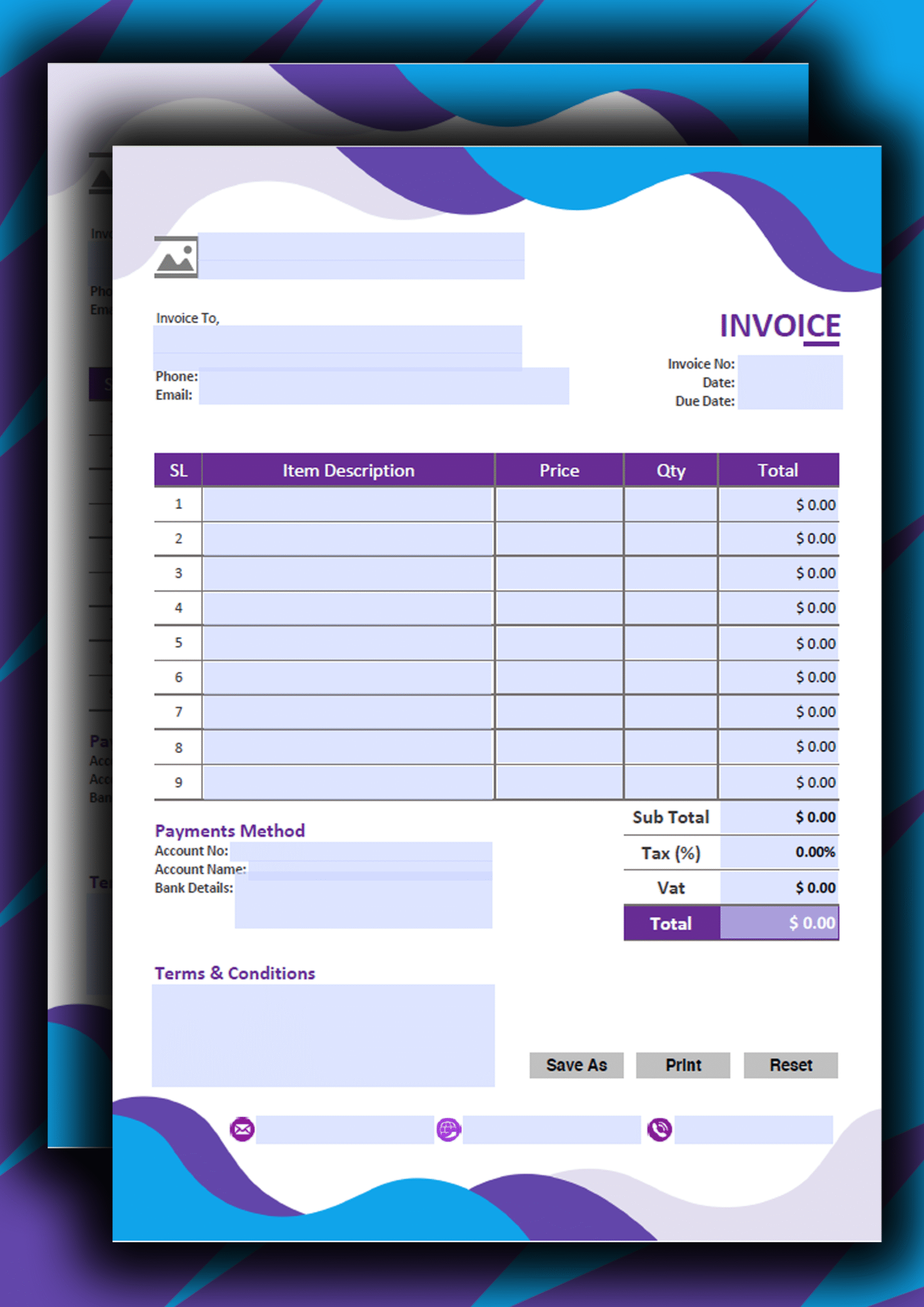Fillable Pdf Invoice Template Design 21