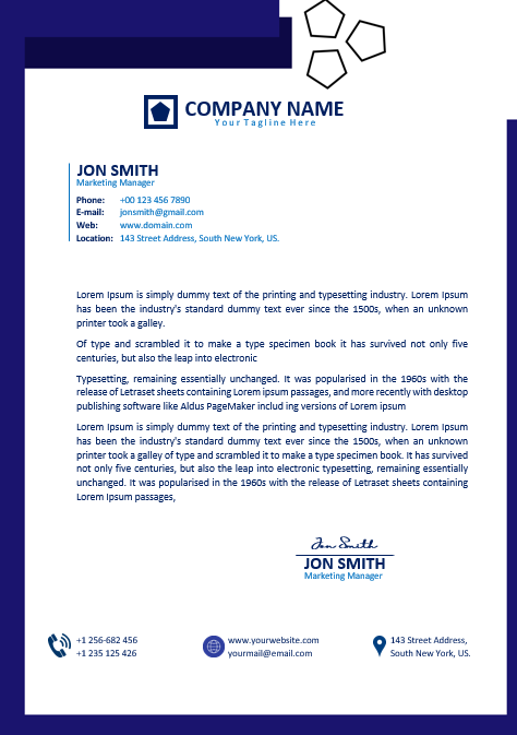 MS Word Cover Letter Design 3 - Fully Editable & Instant Download - Image 2