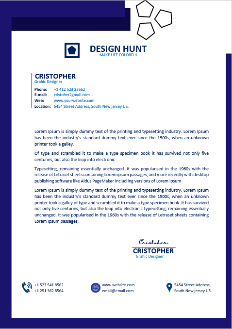 MS Word Cover Letter Design 3 - Fully Editable & Instant Download - Image 3