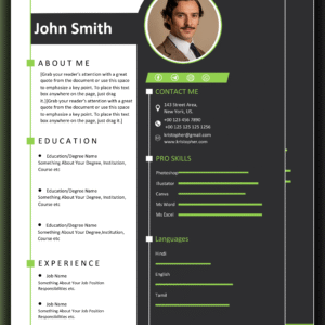 MS Word CV Design 10 - Fully Editable & Instant Download