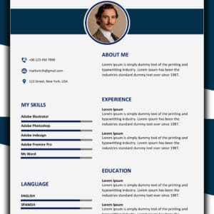 MS Word CV Template Design 14 | Professional Resume Template