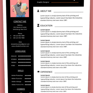 Professional MS Word CV Template - Design 13 | Fully Editable
