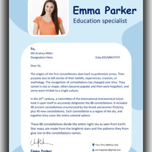 Premium MS Word Cover Letter Template Design 5