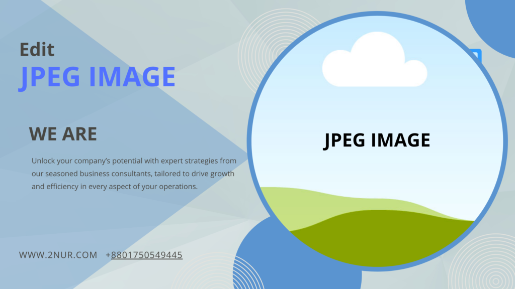 Edit JPEG text in a JPEG image using photo editing software