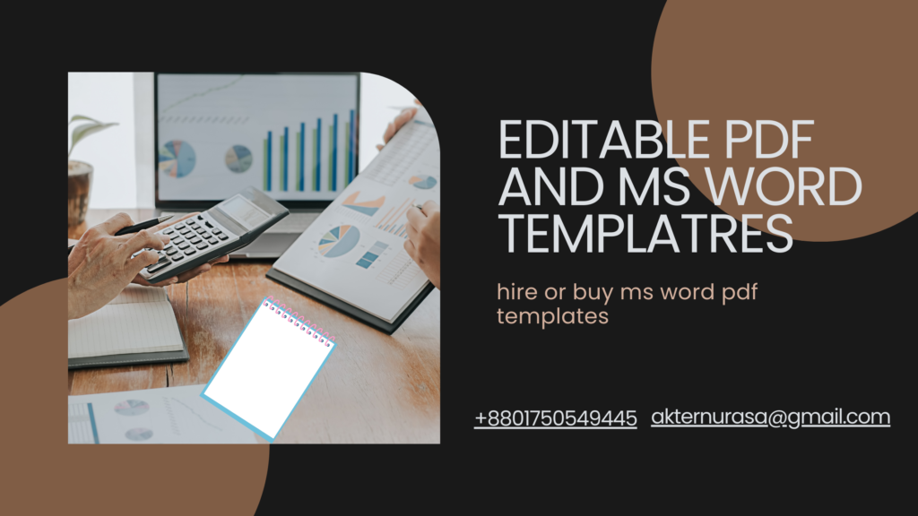 Editable PDF file being edited on a laptop using a PDF editor tool.