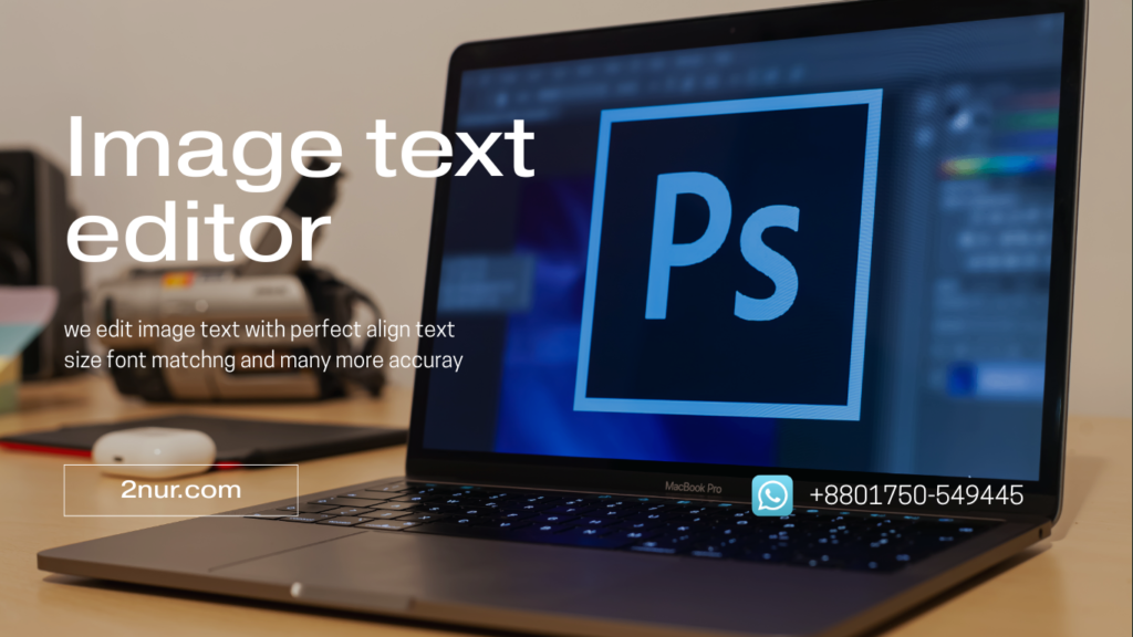Online image text editor interface used to add and edit text on photos easily