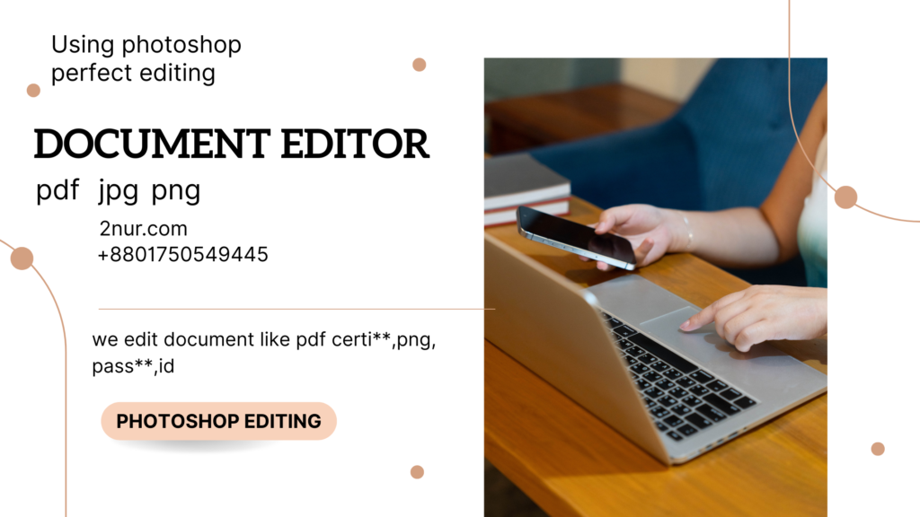 User editing text inside a document editor with formatting tools.