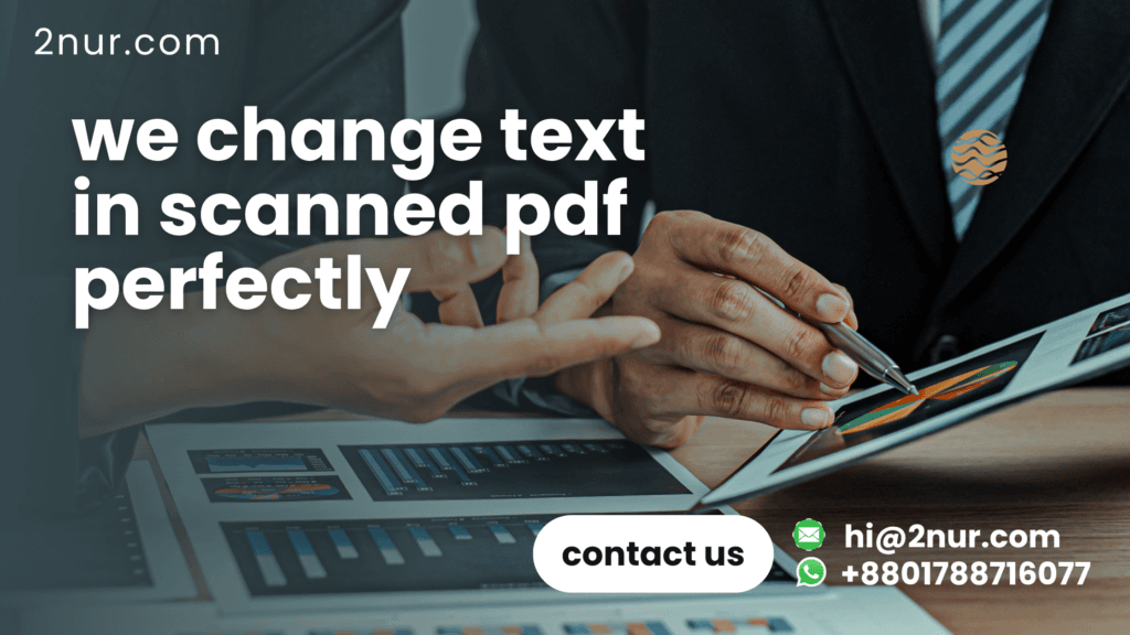 change text in scanned pdf