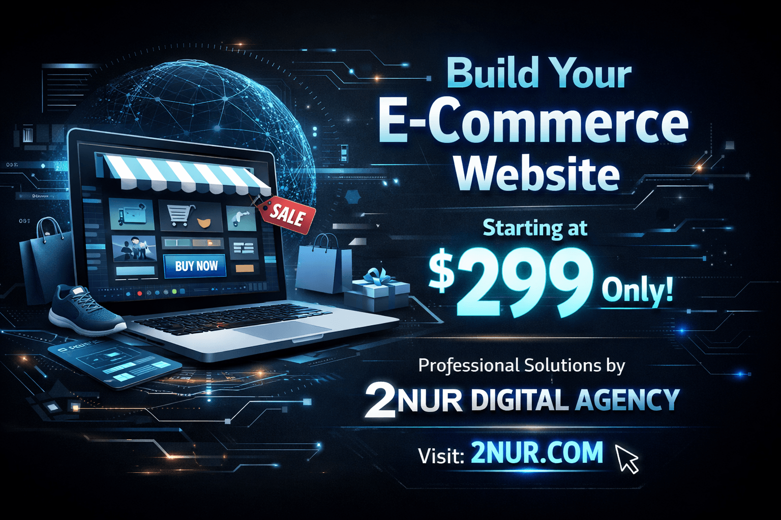 Professional guide to build ecommerce website with 2nur Digital Agency