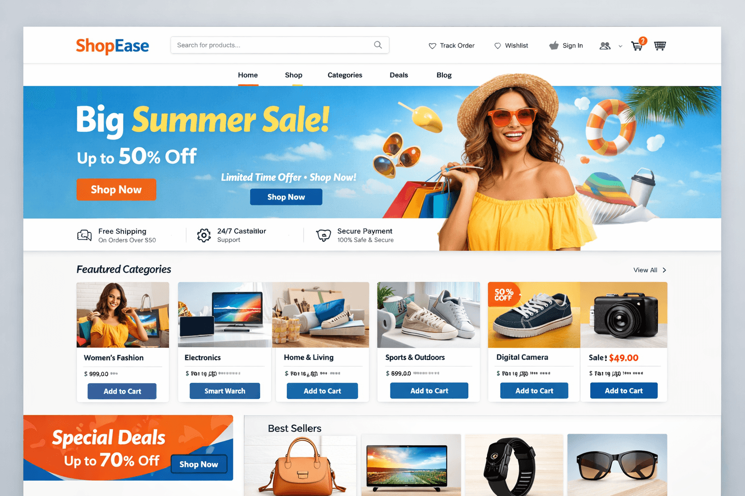 ecommerce development company premium ui