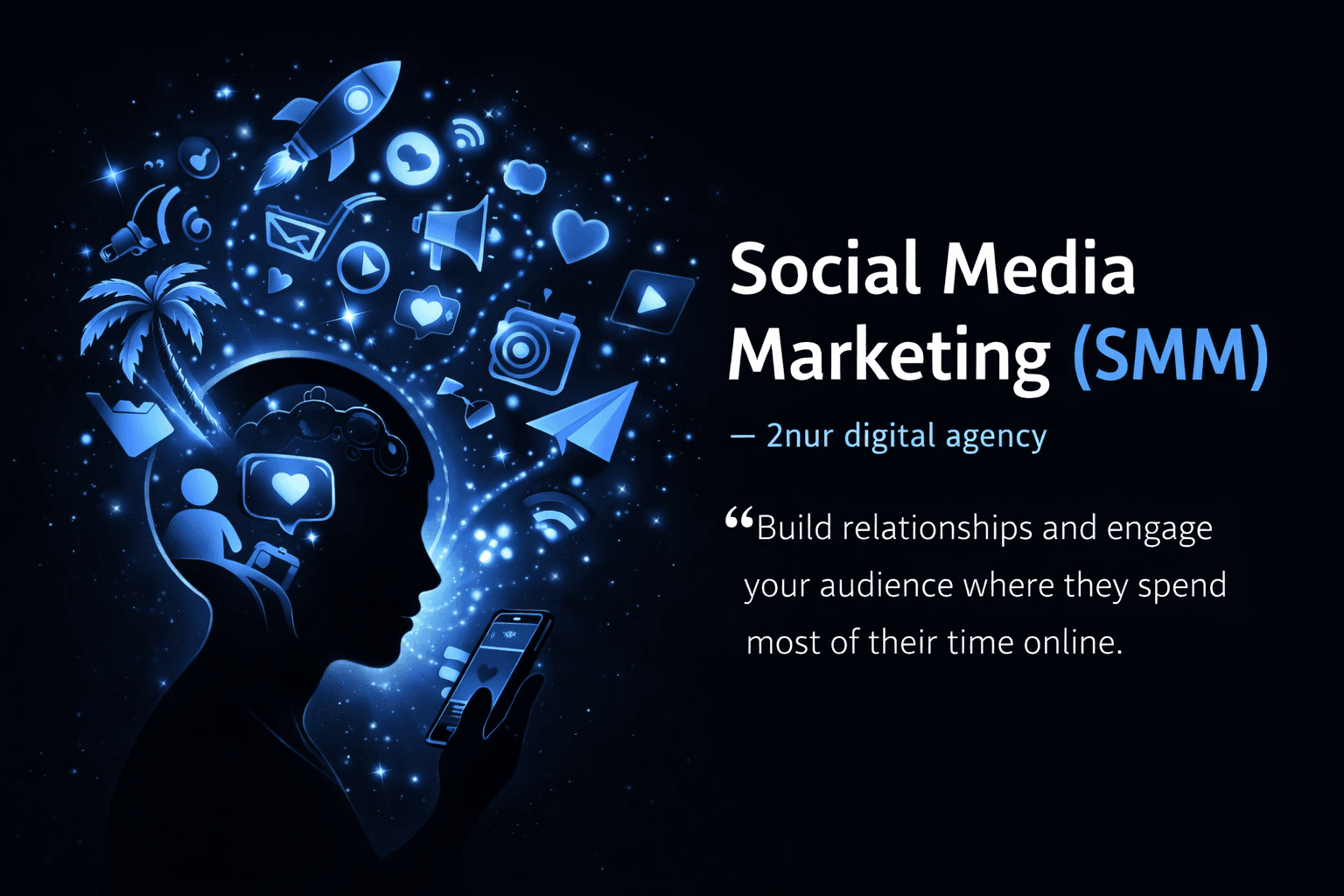 Social media service creative showcase