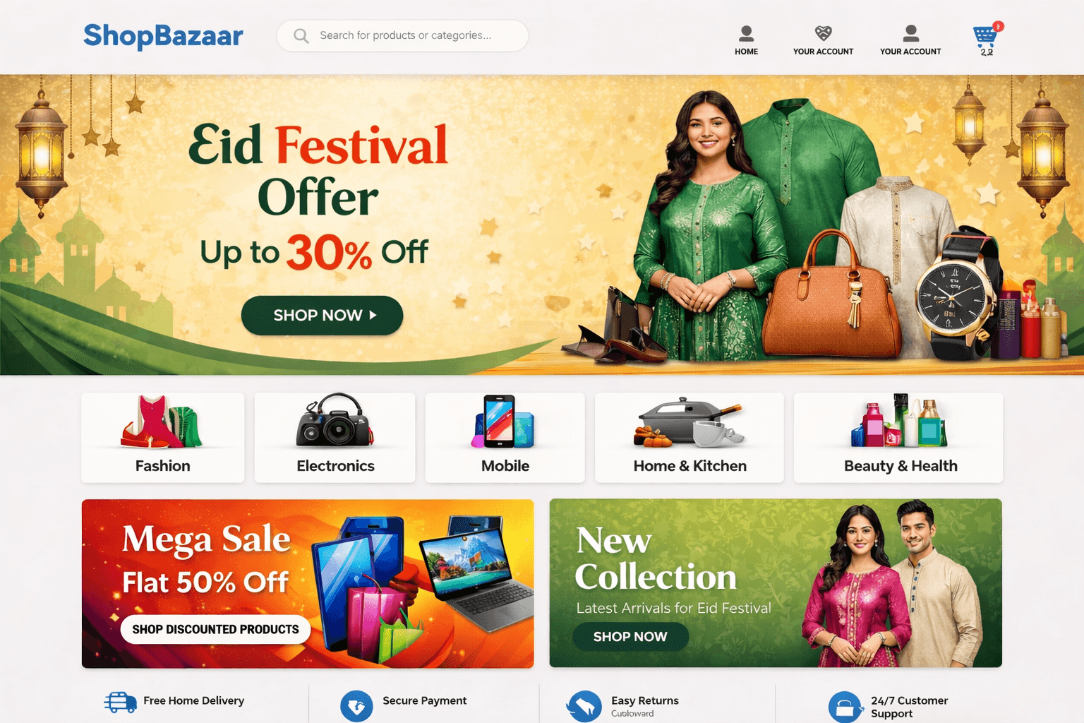 web developer e commerce premium ui