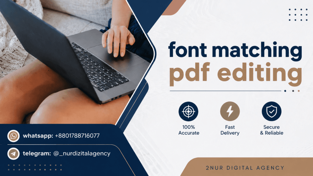 font matching pdf editing