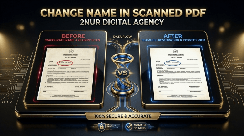 Change Name in Scanned PDF