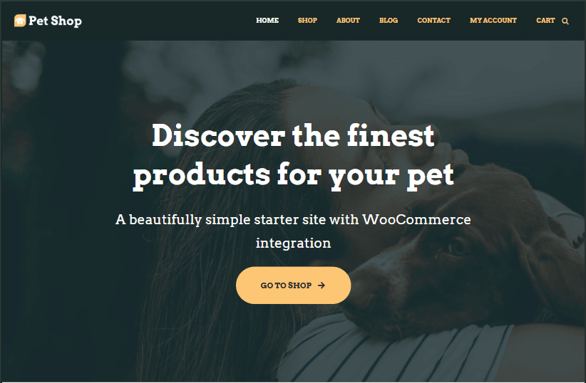Pet Shop eCommerce demo preview