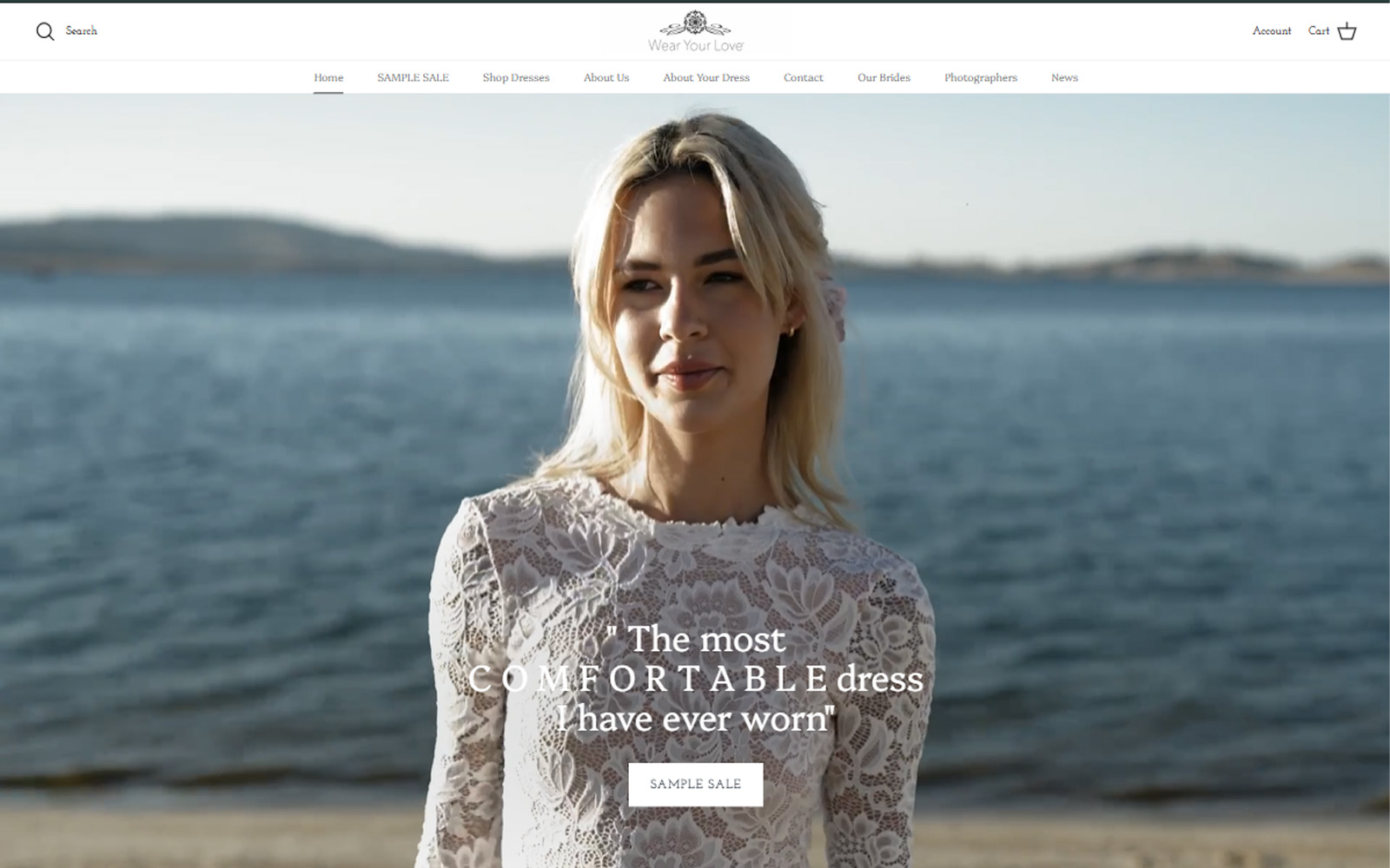 Wear Your Love website preview