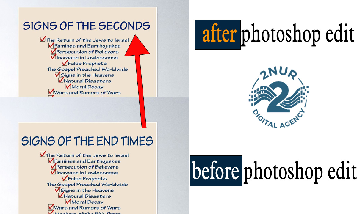 Mobile photo document restoration before after sample