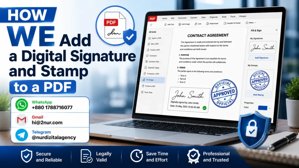 How to Add a Digital Signature and Stamp to a PDF
