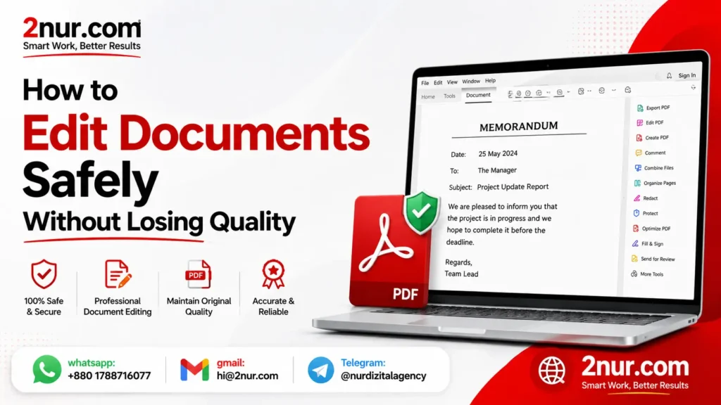 How to Edit Official Documents Safely Without Losing Quality