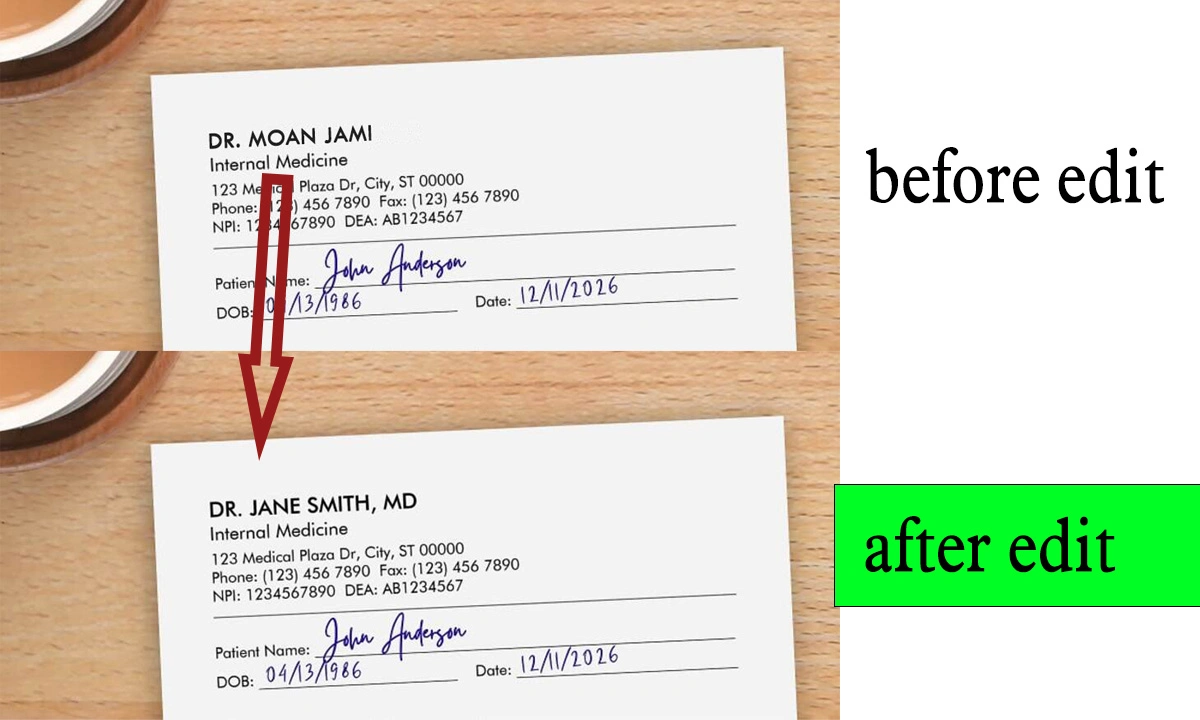 How to add a digital signature and stamp to a PDF – before after example
