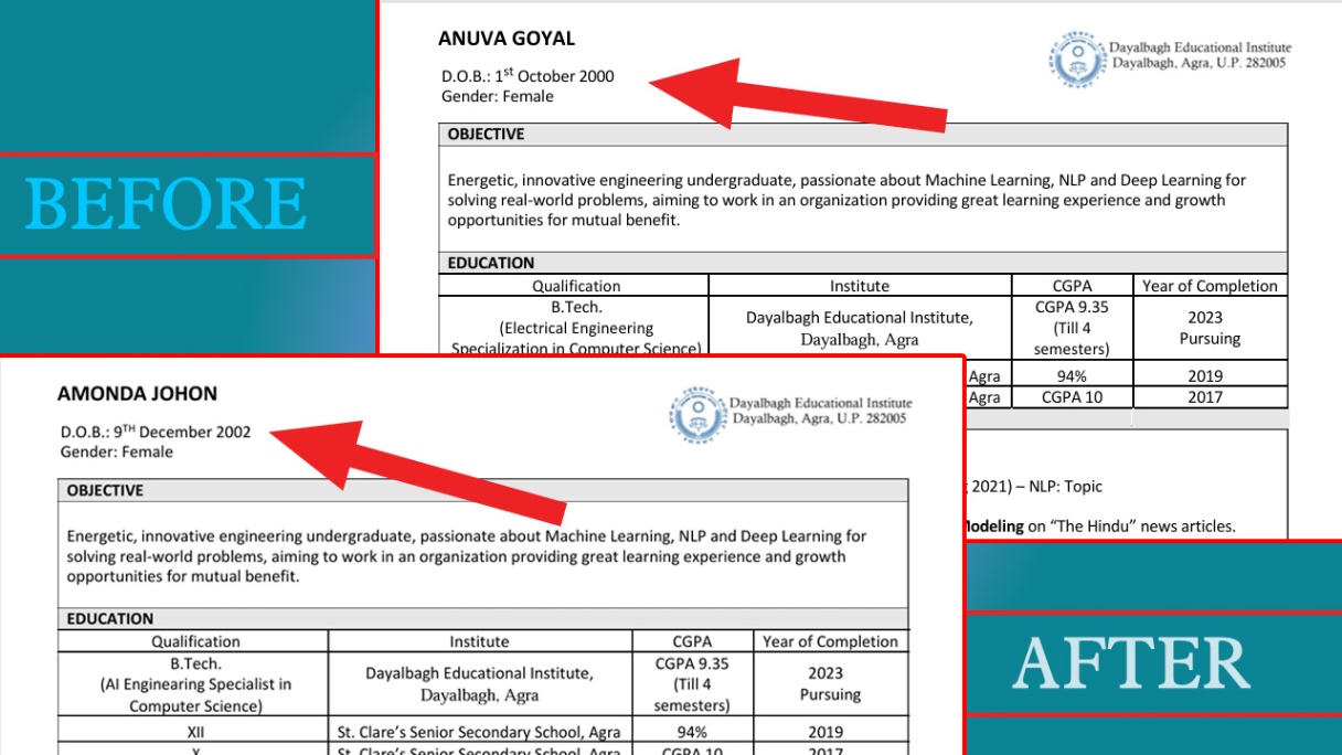 Photoshop document editing before after comparison, PSD layer organization