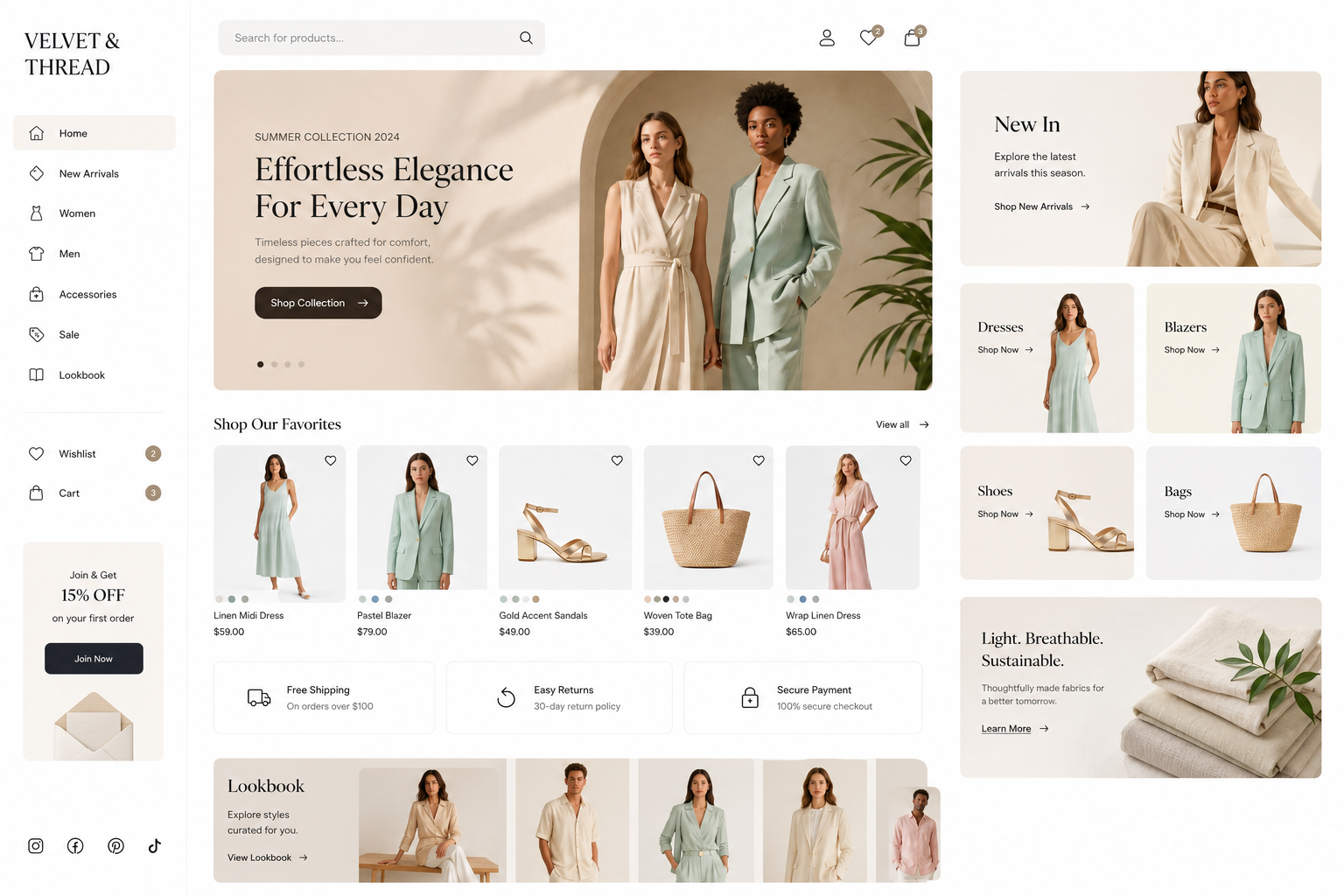 Clean custom e commerce developers layout design by 2nur