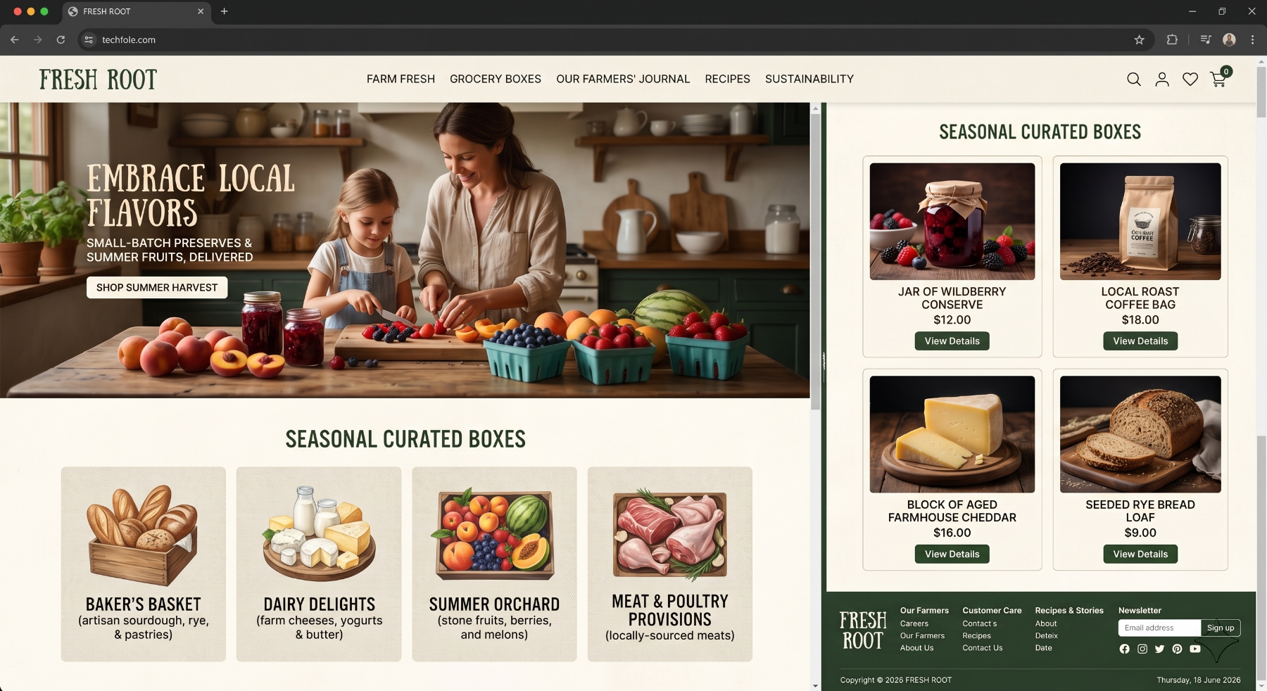 Clean freelance custom web development design preview by 2nur