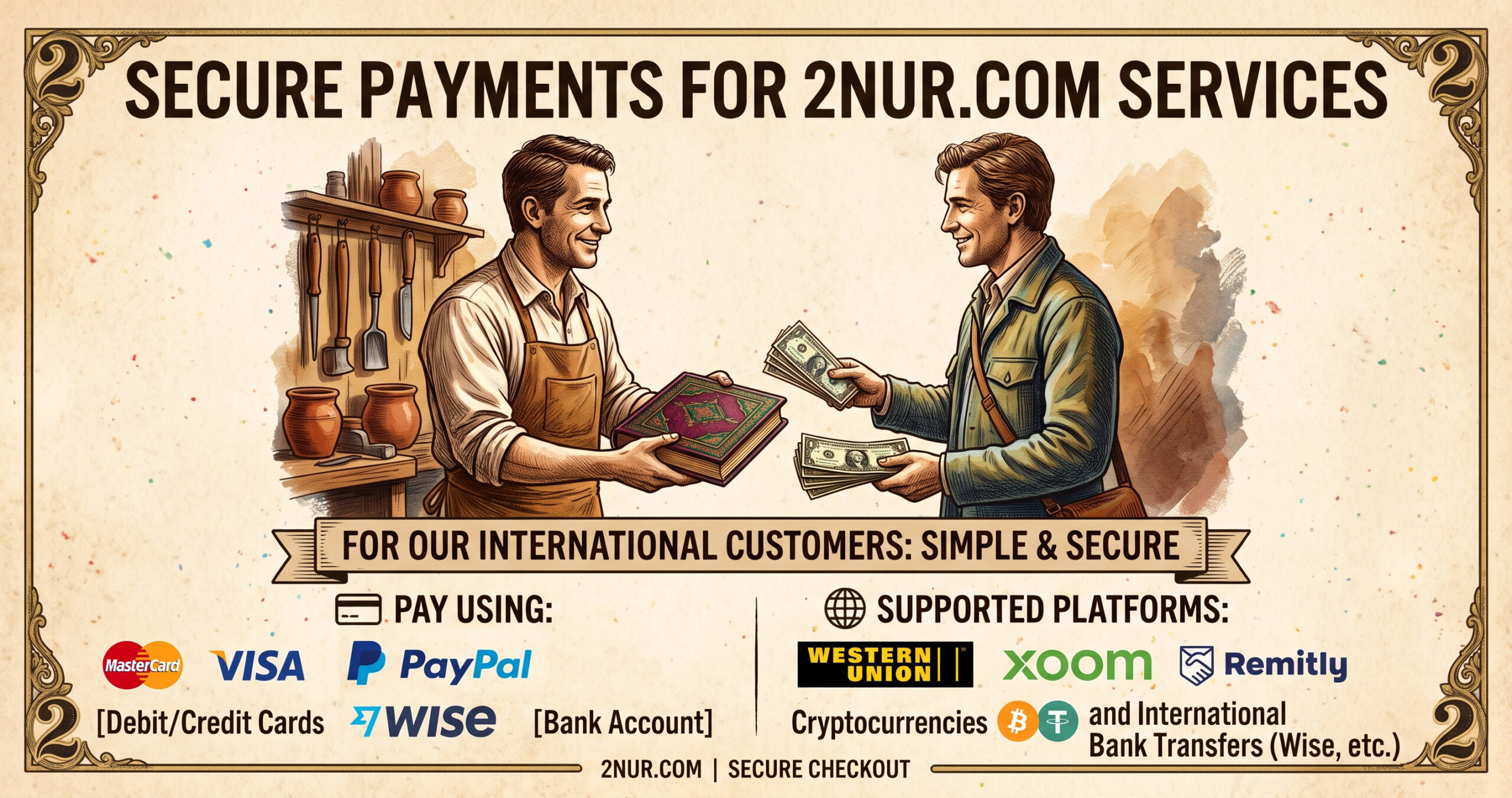 2nur Payment Methods